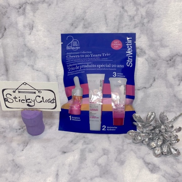StriVectin Skincare Gift Set-Vitamin C Serum,Wrinkle Moisturizer&Primer-3pc-NEW - Picture 1 of 6